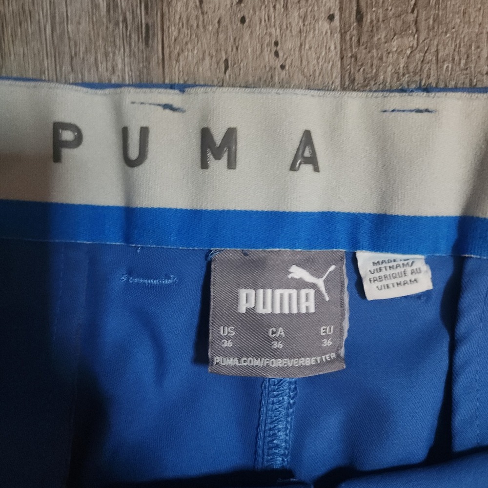 Puma Golf Shorts Mens 36 Blue Performance Athletic Activewear - Picture 2 of 8